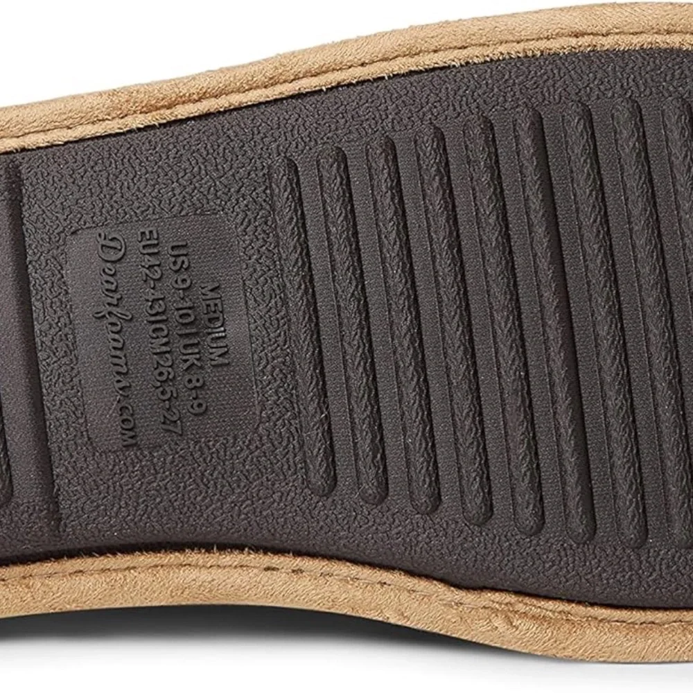 Dearfoams Men's Pull On Padded Memory Foam Slippers in Size L “Home Body” Print - Picture 3 of 5